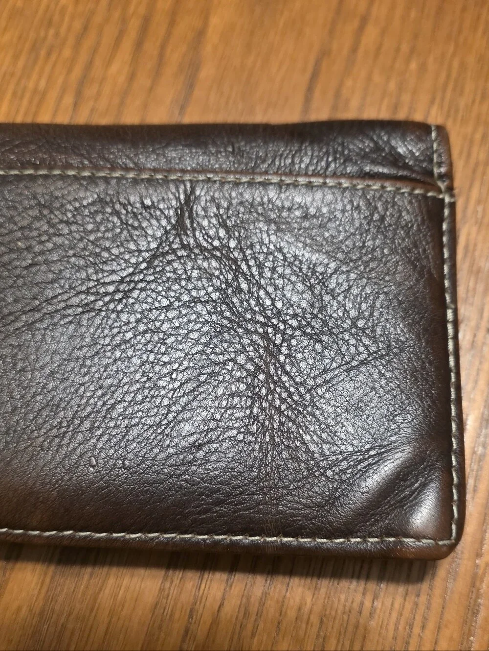 Vintage Western Tooled Leather Long Rodeo Wallet Star Concho